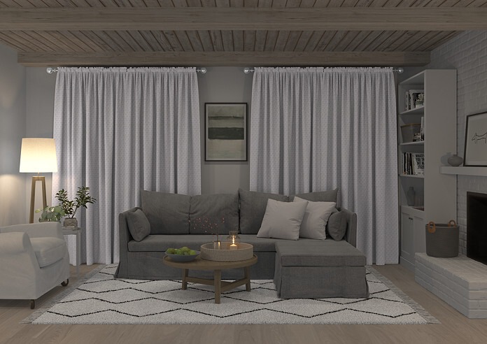 Luxor, Steel - Made to Measure Curtains - Image 7